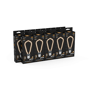 Лампа Gauss Filament Artline ST64 4W 330lm 2700К Е27 milky LED 1/10/100