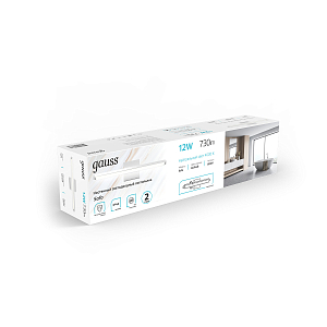 Настенный светодиодный светильник Gauss Safo BR041 12W 730lm 200-240V 400mm LED 1/20