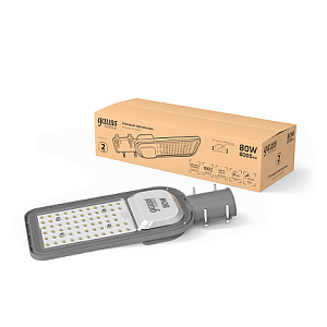 Светильник Уличный Gauss LED Avenue IP65 380*146*70 80W 8000lm 6500K 200-240V КСС "Ш" 1/2