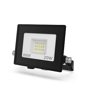 Прожектор светодиодный Gauss Elementary 20W 1700lm IP65 6500К ПРОМО G3 черный LED 1/20