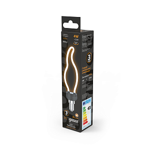 Лампа Gauss Filament Artline CT35 4W 330lm 2700К Е14 milky LED 1/10/100