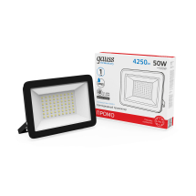 Прожектор светодиодный Gauss Elementary 50W 4250lm IP65 6500К ПРОМО G3 черный LED 1/10 Прожектор светодиодный Gauss Elementary 50W 4250lm IP65 6500К ПРОМО G3 черный LED 1/10
