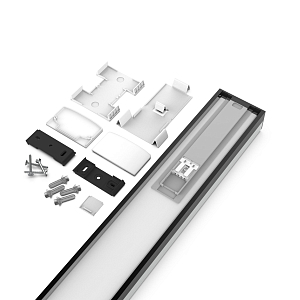 Св-к светодиодный матовый Gauss IP40 590x60x36мм 18W 1800Лм 4000K Shop Lighting черный 1/20