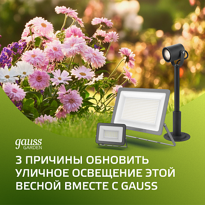 3 причины обновить уличное освещение этой весной вместе с Gauss
