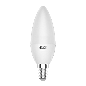 Лампа Gauss Elementary Свеча 6W 420lm 3000K E14 (3 лампы в упаковке) LED 1/40