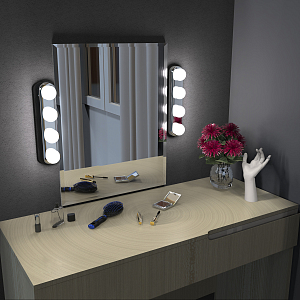 Светодиодный светильник Gauss MAKEUP MK002 5W 200lm 4xAA для зеркала1/12/48