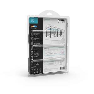 Лента Gauss Basic в комплекте LED 2835/120 12V 12W/m 1200lm/m 4000K 8mm IP65 5m 1/50