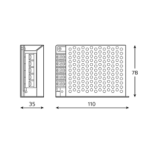 Блок питания Gauss Basic 12V 60W IP20 1/100