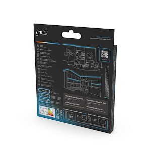 Лента Gauss COB 320 24V 10W/m 1100lm/m 6500K 8mm IP20 5m 1/100