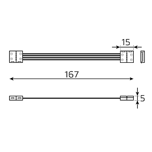 Набор коннекторов Gauss Basic для LED-ленты - RGB 5050 12V 10mm IP20 1/875