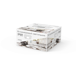 Светильник Gauss Gypsum GY003 белый, Gu5.3, d150 1/24