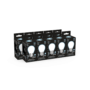 Лампа Gauss Filament Шар 9W 610lm 4100К Е27 milky LED 1/10/50