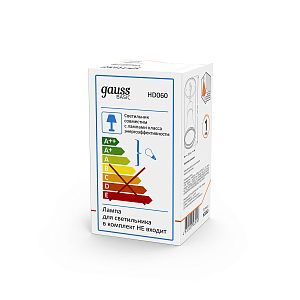 Светильник Gauss Basic, накладной, под лампу GU10, белый 1/20/60