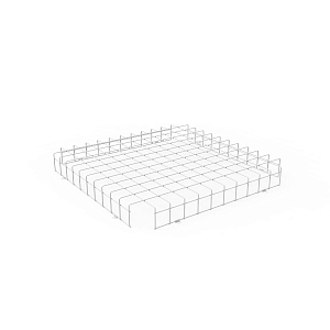 Решетка защитная для св-ка ЛПО/ДПО 660*660*100 1/6