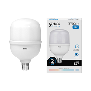 Лампа Gauss Elementary T120 42W 3700lm 6500K E27 LED 1/12