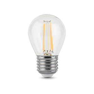 Лампа Gauss Filament Шар 5W 450lm 4100К Е27 LED 1/10/50