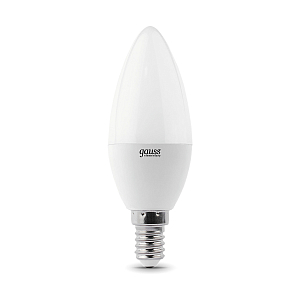 Лампа Gauss Elementary Свеча 7W 450lm 3000K E14 (3 лампы в упаковке) LED 1/40