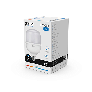 Лампа Gauss Elementary T120 42W 3700lm 6500K E27 LED 1/12