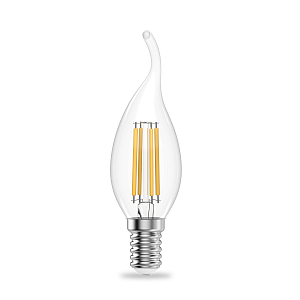 Лампа Gauss Filament Elementary Свеча на ветру 8W 510lm 2700К Е14 LED 1/10/100