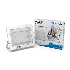 Прожектор светодиодный Gauss Elementary G2 70W 6300lm IP65 6500К белый 1/16