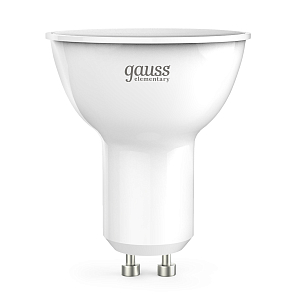 Лампа Gauss Elementary MR16 7W 550lm 4100К GU10 LED 1/10/100