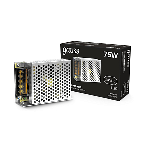 Блок питания Gauss 75W 24V IP20 1/100