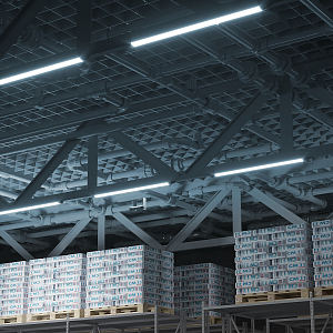 Светильник светодиодный матовый Gauss IP20 1500*75*25мм 50W 4550Лм 6500K WLF-1 алюминий 1/20