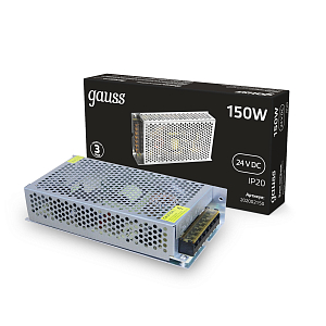 Блок питания Gauss 150W 24V IP20 1/50