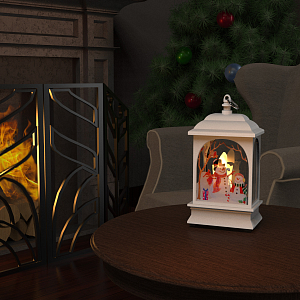 Фонарь новогодний светодиодный "Снеговик" Gauss серия Holiday, 0,1W, тёплый свет, белый, батарейки в комплекте, 1/100