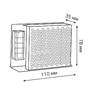 Блок питания Gauss 40W 12V IP20 1/100