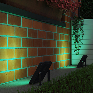 Прожектор Gauss Elementary 50W 3200lm зеленого свечения 175-265V IP65 черный LED 1/10