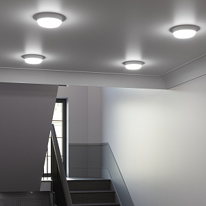 Св-к светодиодный Gauss Elementary IP65 D195*38 24W 2400lm 6500K 160-260V ЖКХ круглый 1/40