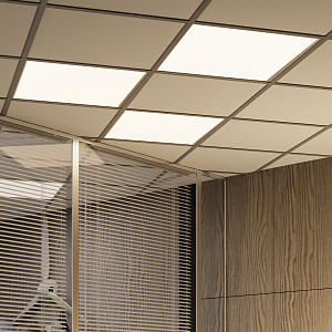 Светильник офисный Gauss 48W 4500lm 4000K IP20 595*595*19мм призма LED 1/4