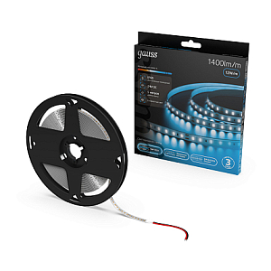 Лента Gauss LED 2835/120 24V 12W/m 1400lm/m 6500K 8mm IP65 5m 1/50