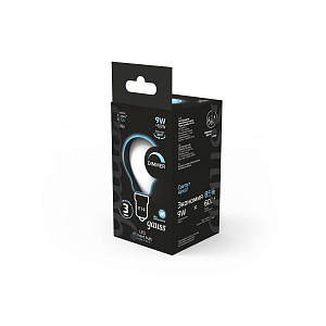 Лампа Gauss Filament Шар 9W 610lm 4100К Е14 milky диммируемая LED 1/10/50