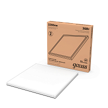 Светильник офисный Gauss 36W 3200lm 4000K IP20 595*595*19мм матовый LED 1/4