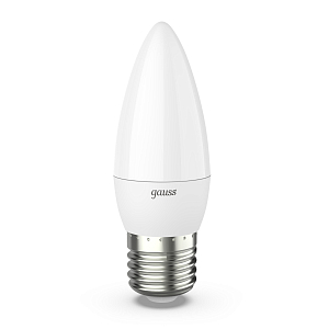 Лампа Gauss Свеча 9.5W 950lm 4100К E27 LED 1/10/100