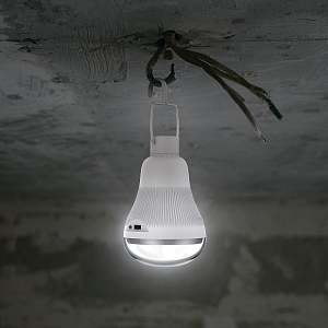 Лампа Gauss A60 3W 130lm 4000K E27 с солнечной панелью LED 1/40