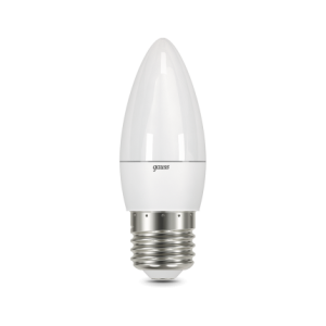 Лампа Gauss Свеча 6.5W 550lm 6500К E27 LED 1/10/100