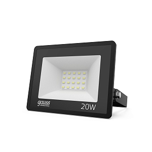 Прожектор светодиодный Gauss Elementary G3 20W 1800lm IP65 6500К черный LED 1/60