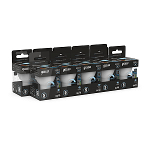 Лампа Gauss MR16 5W 530lm 4100K GU10 диммируемая LED 1/10/100