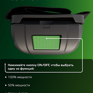 Фонарь налобный Gauss модель GFL405 3W 130lm Li-ion 600mAh LED 1/12/72
