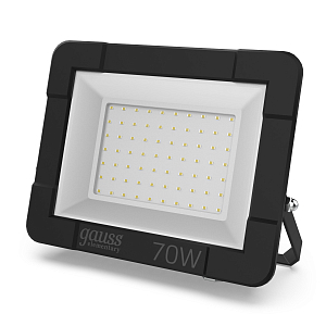 Прожектор светодиодный Gauss Elementary G3 70W 6300lm IP65 6500К черный 1/16
