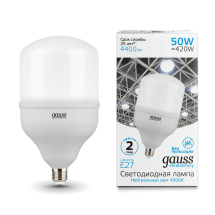 Лампа Gauss Elementary T140 50W 4400lm 4000K E27 LED 1/8 Лампа Gauss Elementary T140 50W 4400lm 4000K E27 LED 1/8