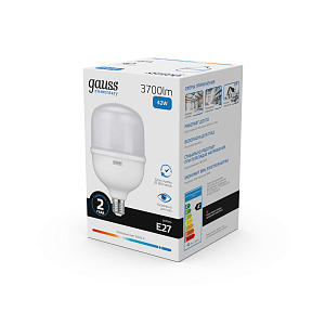 Лампа Gauss Elementary T120 42W 3700lm 6500K E27 LED 1/12