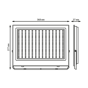 Прожектор светодиодный Gauss Elementary 200W 18000lm IP65 6500К ХАКИ 1/10