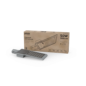 Светильник Уличный Gauss LED Avenue IP65 355*155*57 50W 5000lm 5000K 190-250V КСС "Д" 1/10