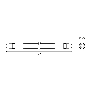 Св-к LED Gauss IP65 1277*29*29мм 24Вт 2500lm 6500К COMPACT лин матовый соед в линию до 10шт /30