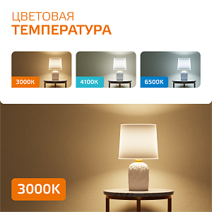 Лампа Gauss Elementary A60 10W 880lm 3000K Е27 LED 1/10/50