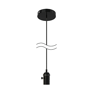 Светильник подвесной Gauss Decor PL041 черный E27, 1 м, 1/40